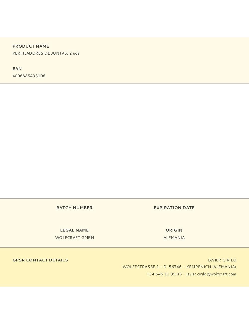 Perfiladores de juntas, 2uds