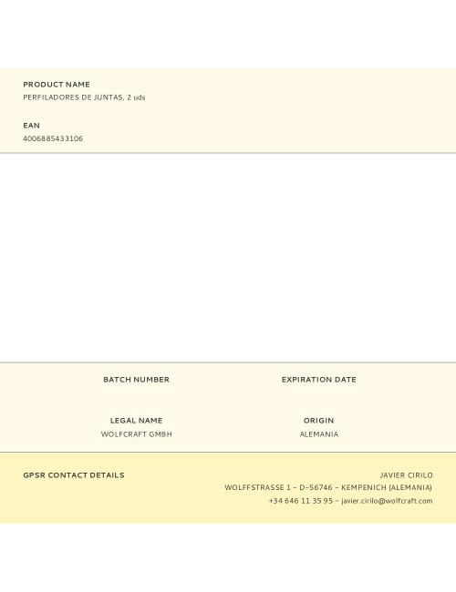 Perfiladores de juntas, 2uds