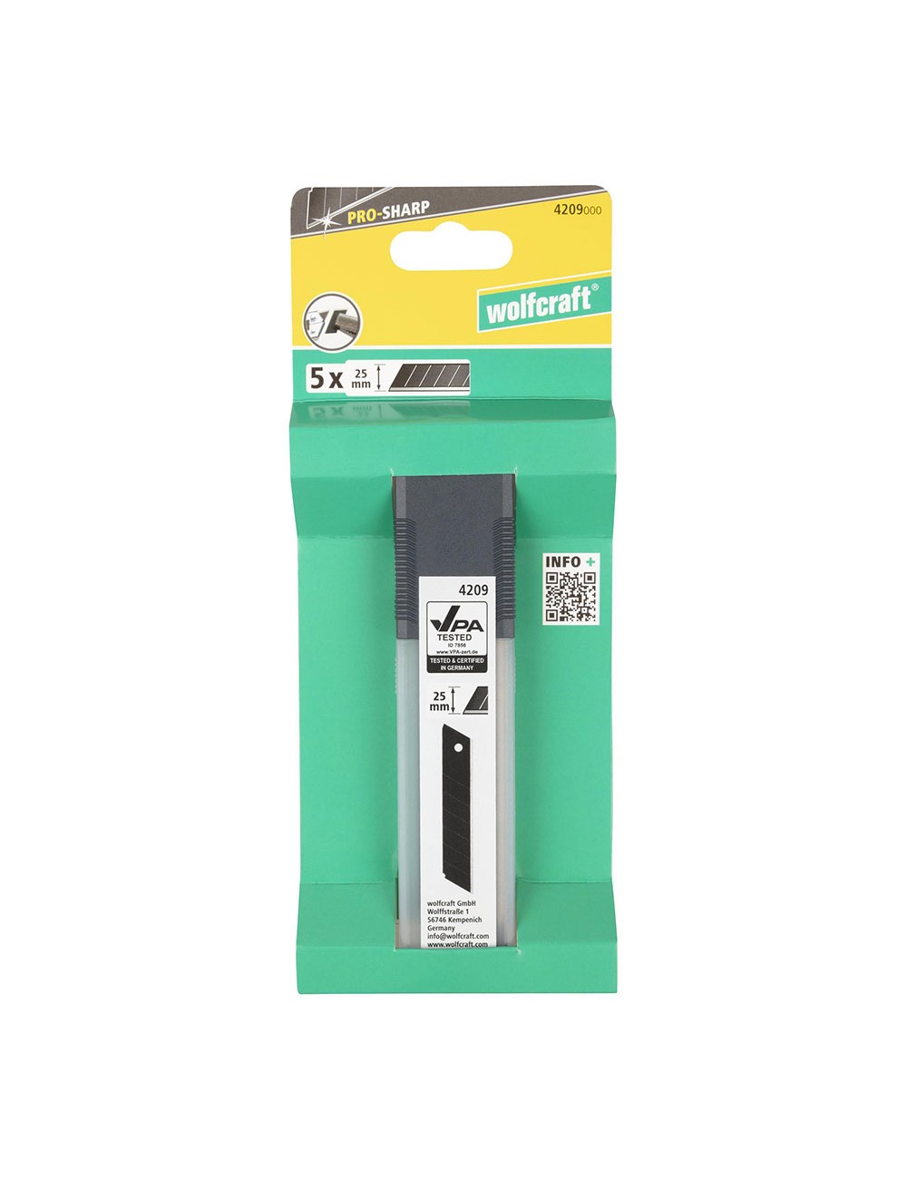 Cuchillas separables pro sharp 25mm, 5 uds