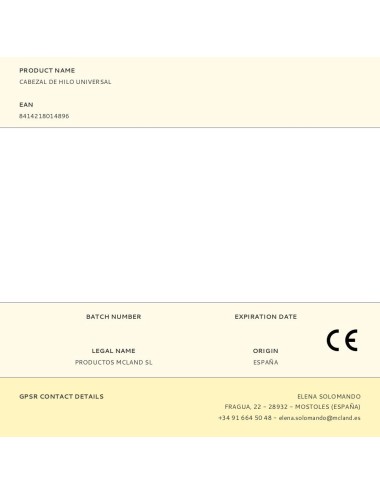 Cabezal de hilo universal