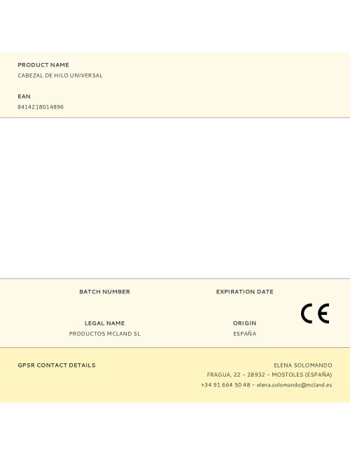 Cabezal de hilo universal