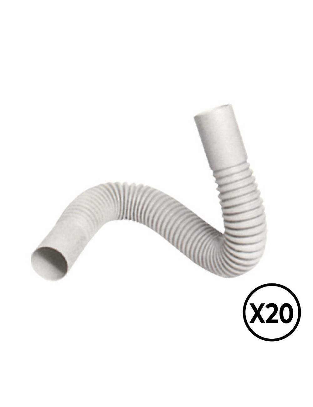 Curva flexible pvc ø 20 mm, 20 unidades