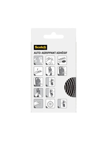 Cinta de autofijación extreme rollo negra, máx 5 kg, 25mmx1m, 2 uds