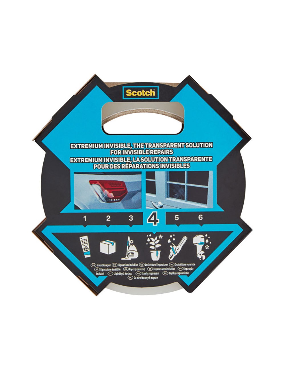 Cinta americana extremium 4, invisible, 48 mm x 20 m