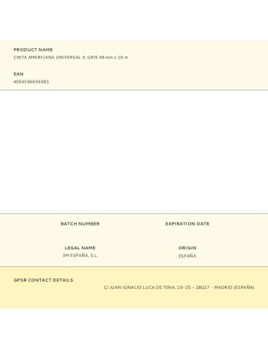 Cinta americana universal 3 gris 48 mm x 10 m