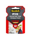 Cinta doble cara de montaje extreme para interiores, máx 12 kg, 19mmx1,8m