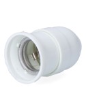 Portalámparas baquelita interior cerámico e27, 4 a 230 v, blanco, ø43 x 60 mm (retractilado)