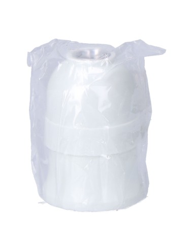Portalámparas baquelita interior cerámico e27, 4 a 230 v, blanco, ø43 x 60 mm (retractilado)