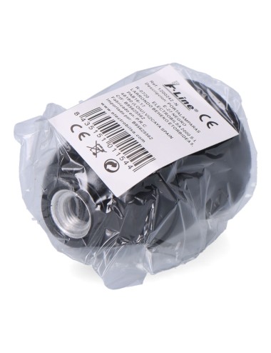 Portalámparas baquelita interior cerámico e27, 4 a 230 v, negro, ø43 x 65 mm (retractilado)