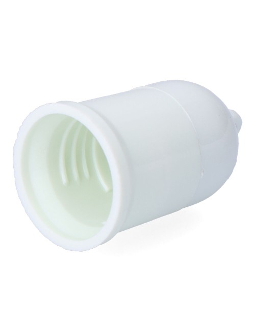 Portalámparas obra con colgante e27, 4 a 250 v, blanco, ø35 x 60 mm (retractilado)