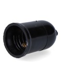 Portalámparas obra con colgante e27, 4 a 250 v, negro, ø35 x 60 mm (retractilado)