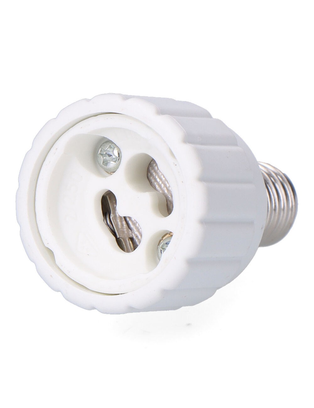 Convertidor de e14 a gu10, 2 a 230 v, blanco, ø33 x 56 mm (retractilado)