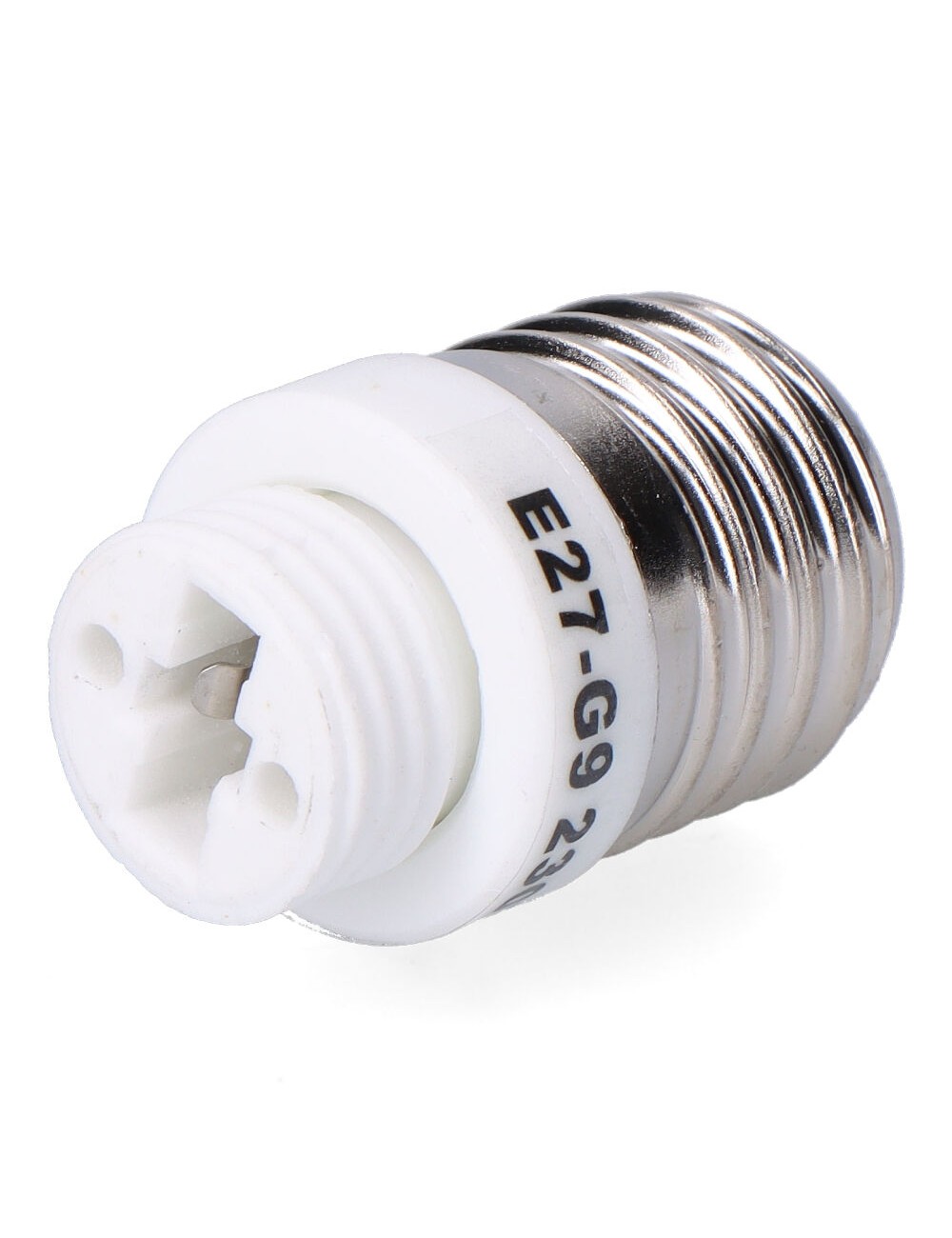 Convertidor de e27 a g9, 2 a 230 v, blanco , ø29 x 50 mm (retractilado)