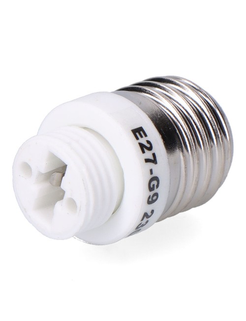 Convertidor de e27 a g9, 2 a 230 v, blanco , ø29 x 50 mm (retractilado)