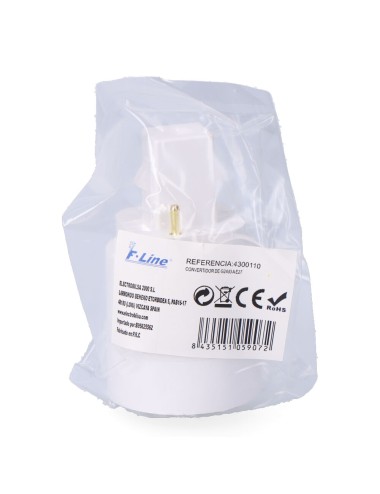 Convertidor de g24d3 a e27, 2 a 230 v, blanco, ø37 x 67 mm (retractilado)