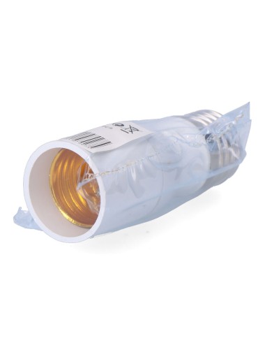 Alargador e27-e27 9 cm, blanco, ø32 x 89 mm (retractilado)