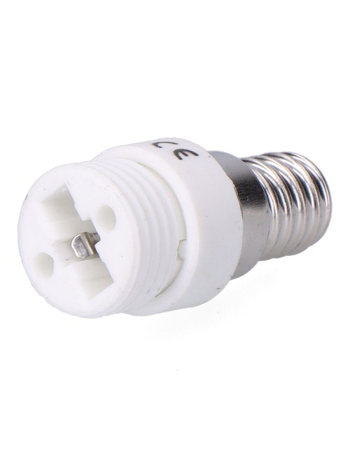 Convertidor de e14 a g9, 2 a 230 v, blanco, ø20 x 45 mm (retractilado)