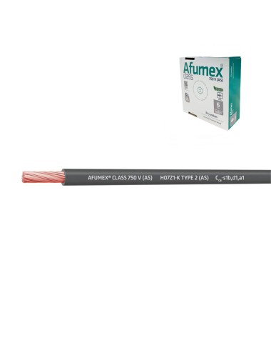 Cablecillo h07z1-k(as) 6,0 mm gris euro/m