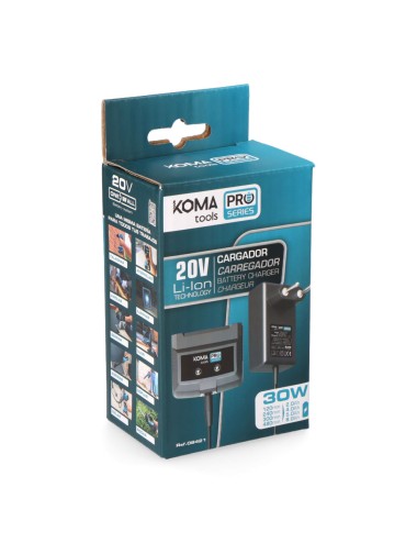 Cargador de bateria 20 v 30 w