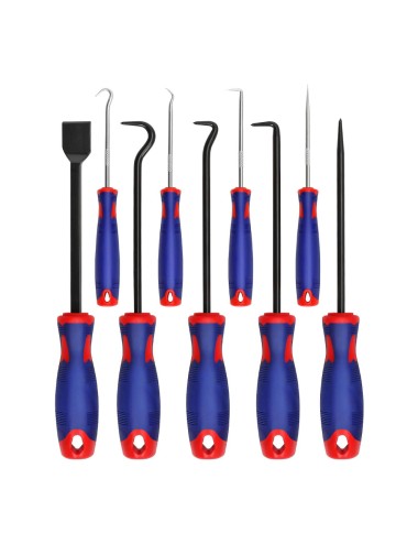 Puas y ganchos de precisión, juego de 9 piezas