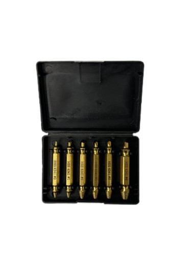 Extractor de tornillos rotos, juego de 6 piezas