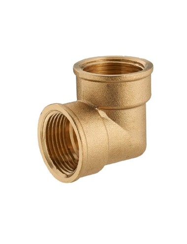 Codo hembra 90 1/2" x 12 mm latón