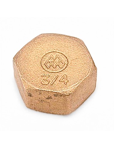 Tapon ciego h 3/4" latón