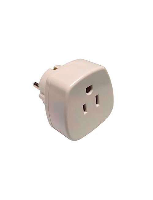 Adaptador estados unidos a europeo 16 a 250 v blanco (retractilado)