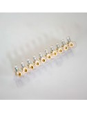 Regleta ciega transparente 10 polos 6 mm
