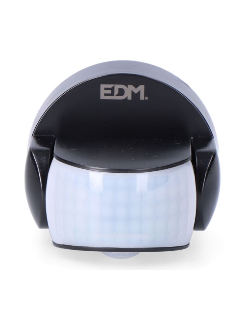 Sensor de movimiento y crepuscular 15 m ip65 negro