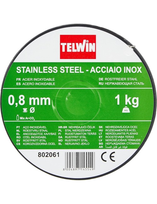 BOBINA HILO ACERO INOX. Ø0.8 - 1kg Acero inoxidable