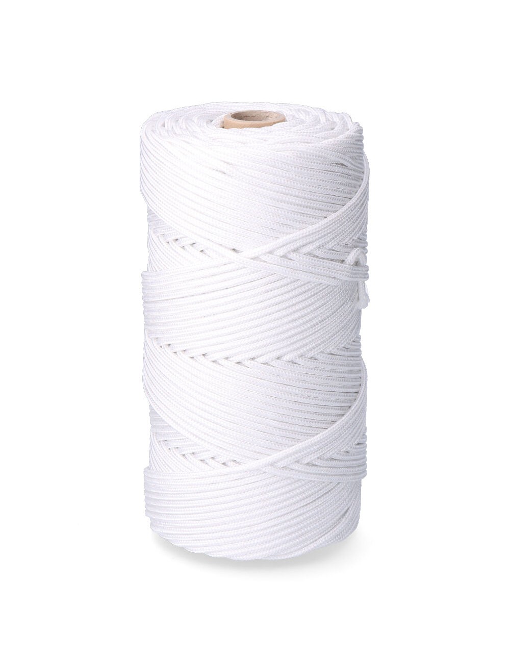 Cordón trenzado polipropileno blanco, calibre 5 mm x 200 m