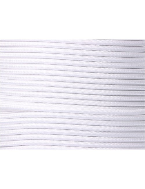 Cuerda de goma elástica blanca poliéster calibre 6 mm x 200 m