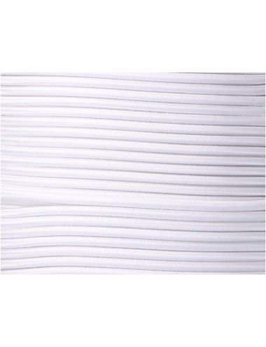 Cuerda de goma elástica blanca poliéster calibre 10 mm x 100 m