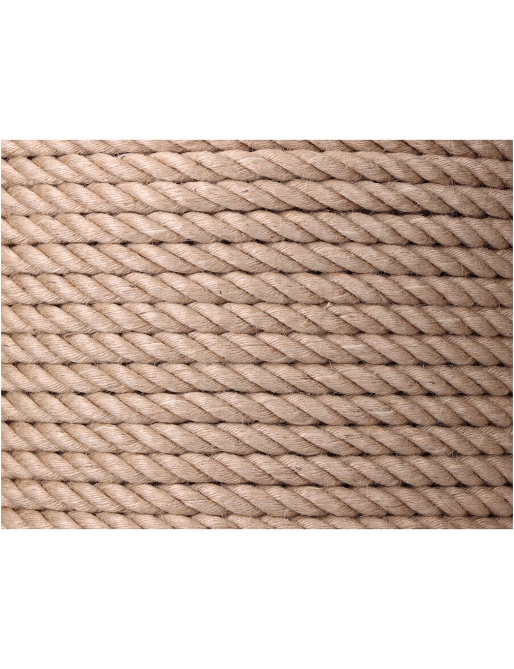 Cuerda yute natural 3 cabos calibre 6 mm x 200 m