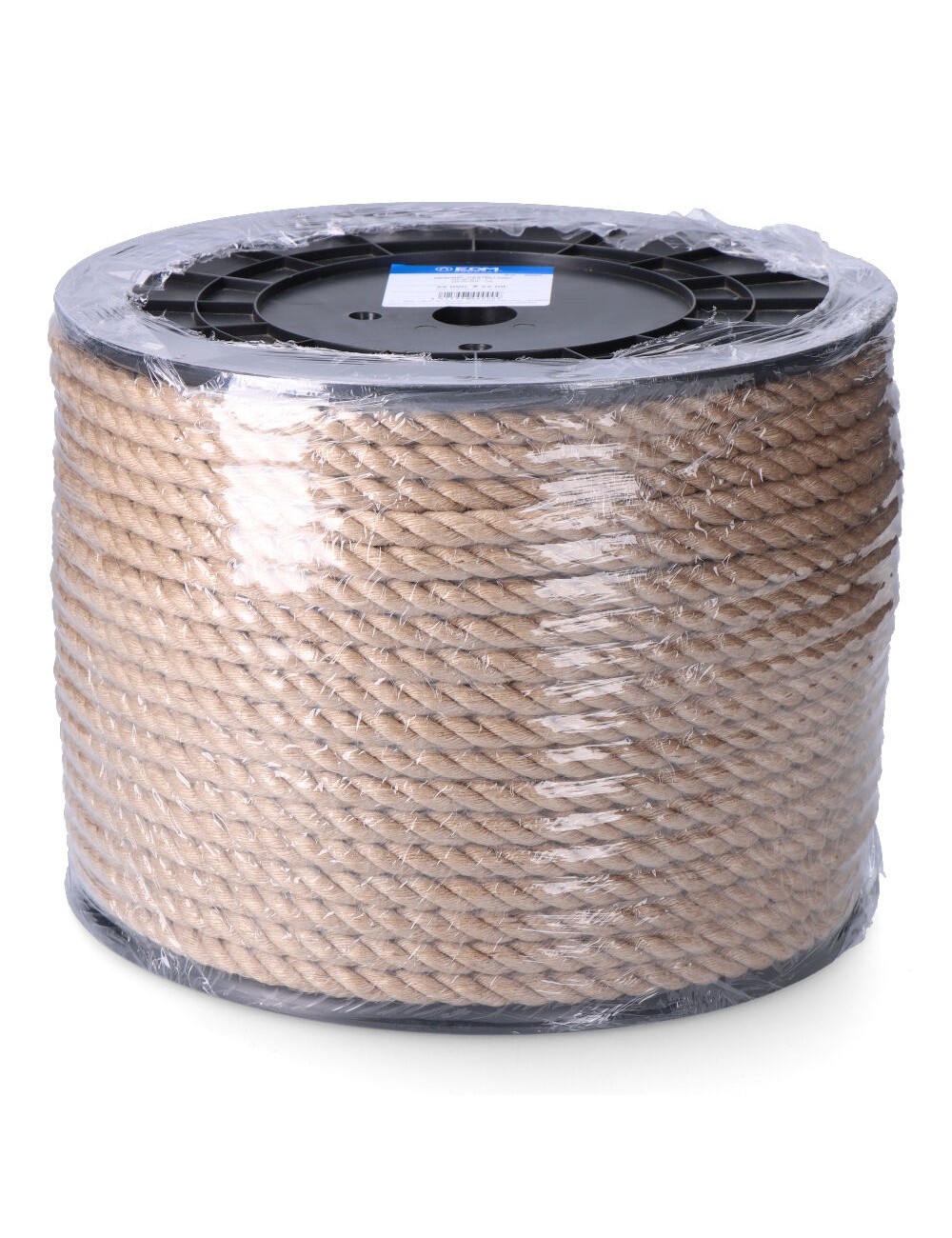 Cuerda yute natural 3 cabos calibre 8 mm x 200 m