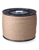Cuerda yute natural 3 cabos calibre 14 mm x 100 m