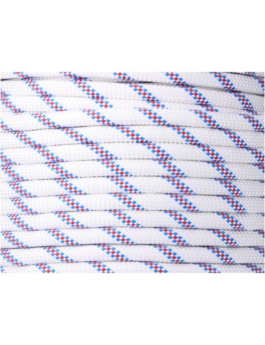 Cuerda driza trenzado poliéster blanco distintivo, calibre 14 mm x 100 m
