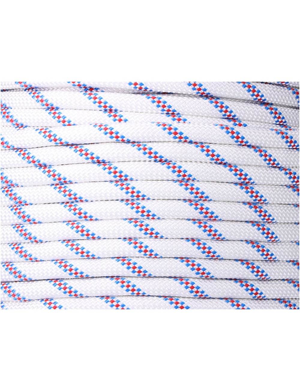 Cuerda driza trenzado poliéster blanco distintivo, calibre 16 mm x 100 m