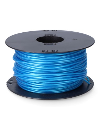 Cordón multifilamento revestido pvc azul, calibre 5 mm x 100 m