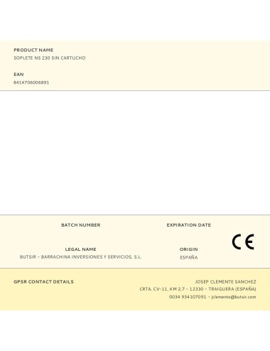 Soplete ns 230 sin cartucho