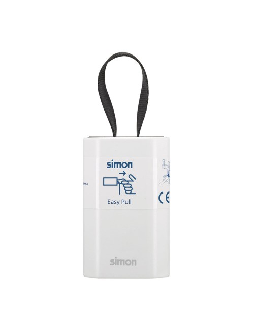 Base móvil 2p+tt schuko salida frontal 10 a 250 v~ facil extraccion blanca