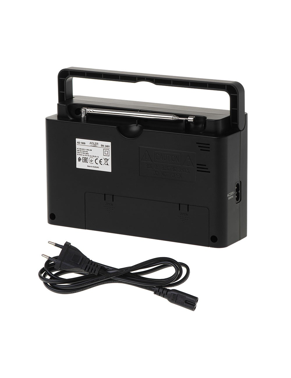 Radio am/fm ad 1909, 15,5 x 21 x 6 cm