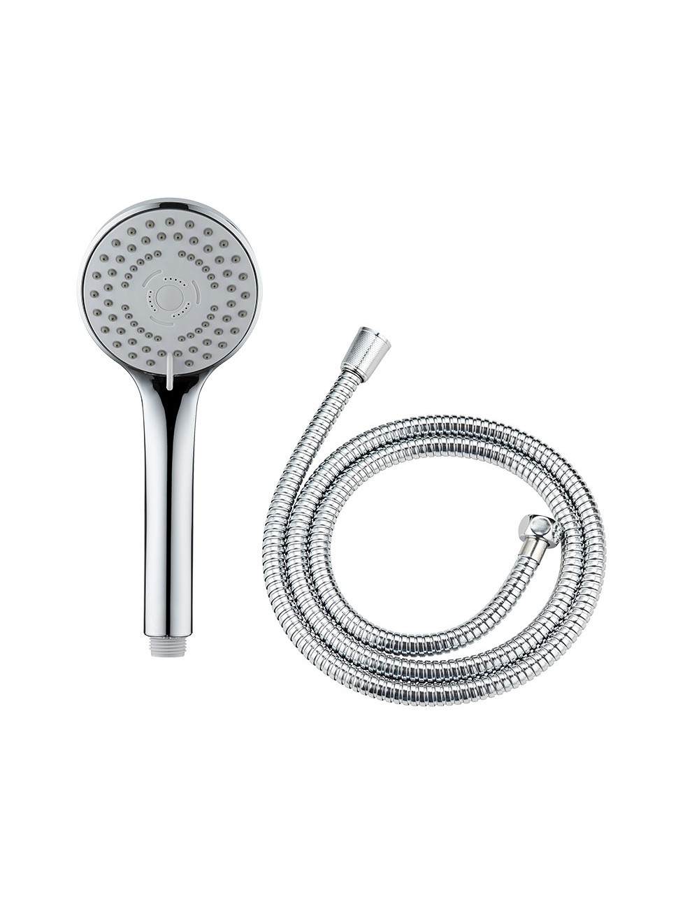 Conjunto de ducha basic, cabezal 5 funciones + manguera 150 cm