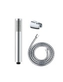 Conjunto de ducha basic, cabezal 5 funciones + manguera 150 cm + soporte ajustable