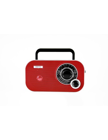 Radio am/fm cr 1140 roja, 21 x 5,6 x 12 cm