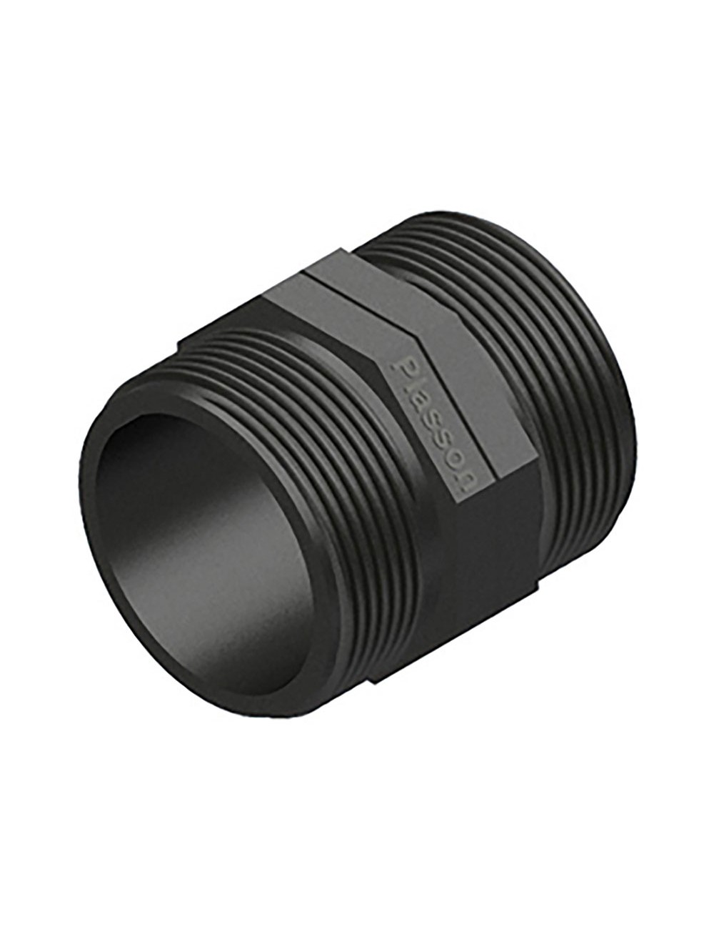 Manguito rosca macho polipropileno 1"