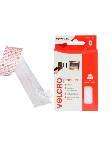 Cinta adhesiva uso general blanco 20 mm x 1 m