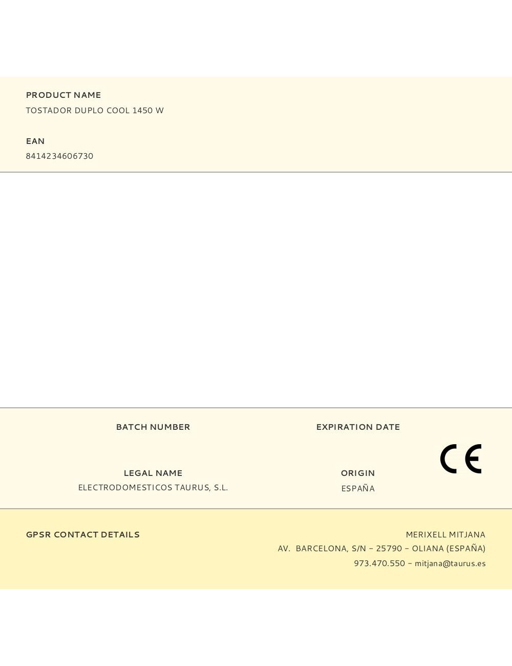 Tostador duplo cool 1450 w