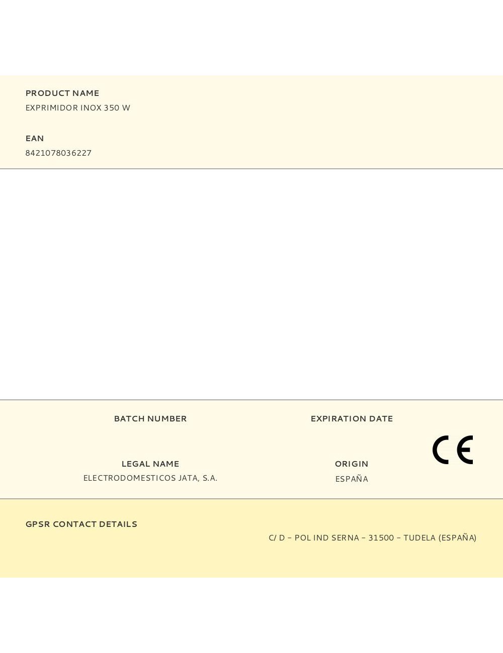 Exprimidor inox 350 w